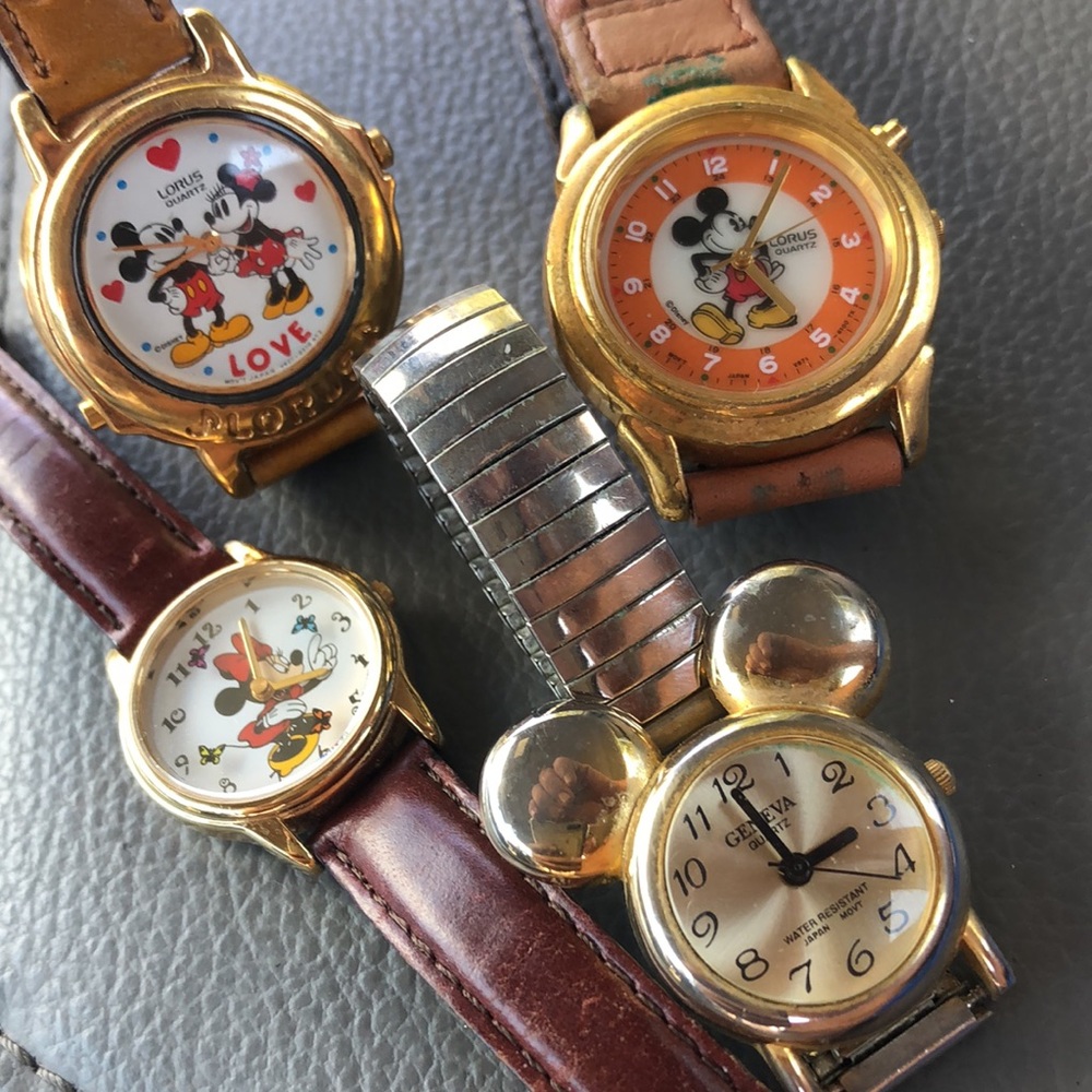 Mickey and Minnie Watch Collection Leather Bands